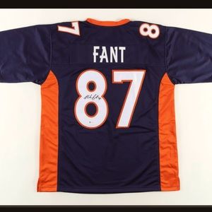 Noah Fant signed Denver jersey